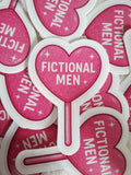 Pink Fictional Men Lollipop Sticker
